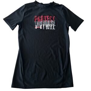 Under Armour Black Youth Medium Athletic Short Sleeve Tee